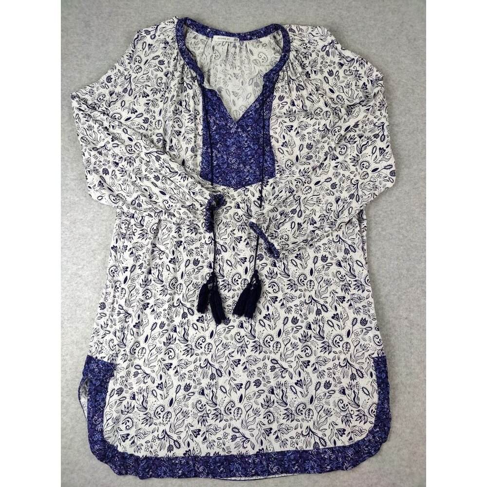 Cooper St. Long Sleeve Floral Minin Dress Women's Size 14 Cottagecore Peasant